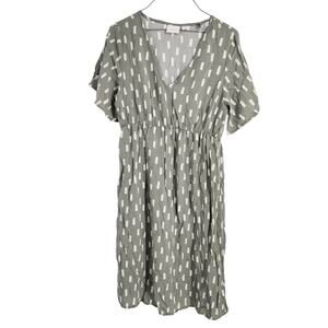 Mamalicious Green Maternity Dress Womens Size Medium M